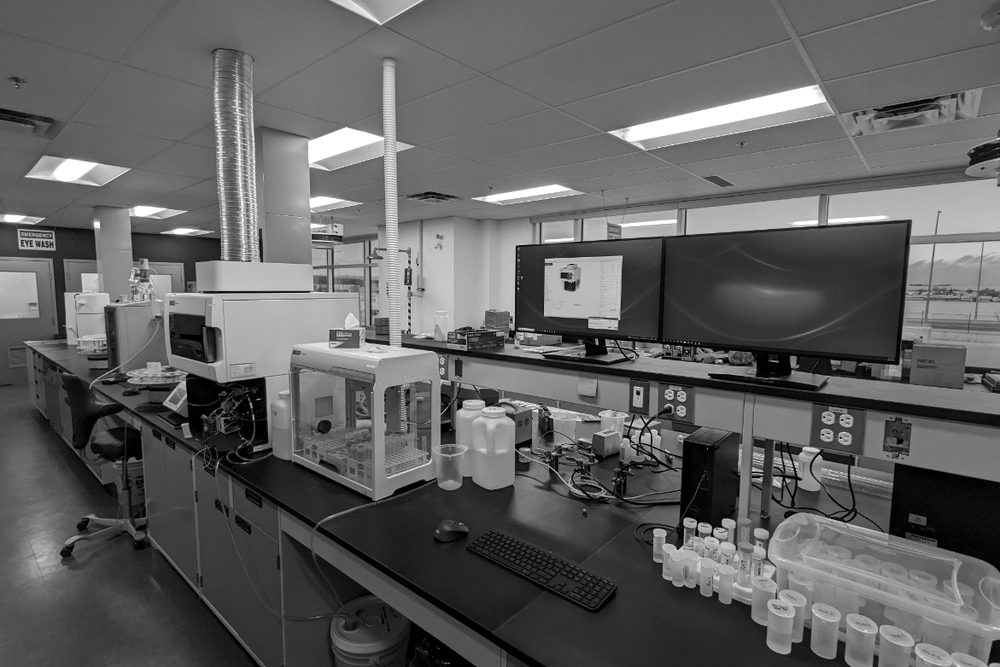 Instruments inside the Clairmont Analytical Laboratory